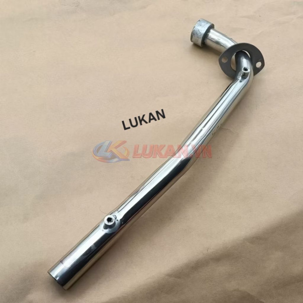 Cổ pô ống xã inox xe WAVE Thái, ALPHA, ZX... có lỗ ốc gắn ốp vĩ