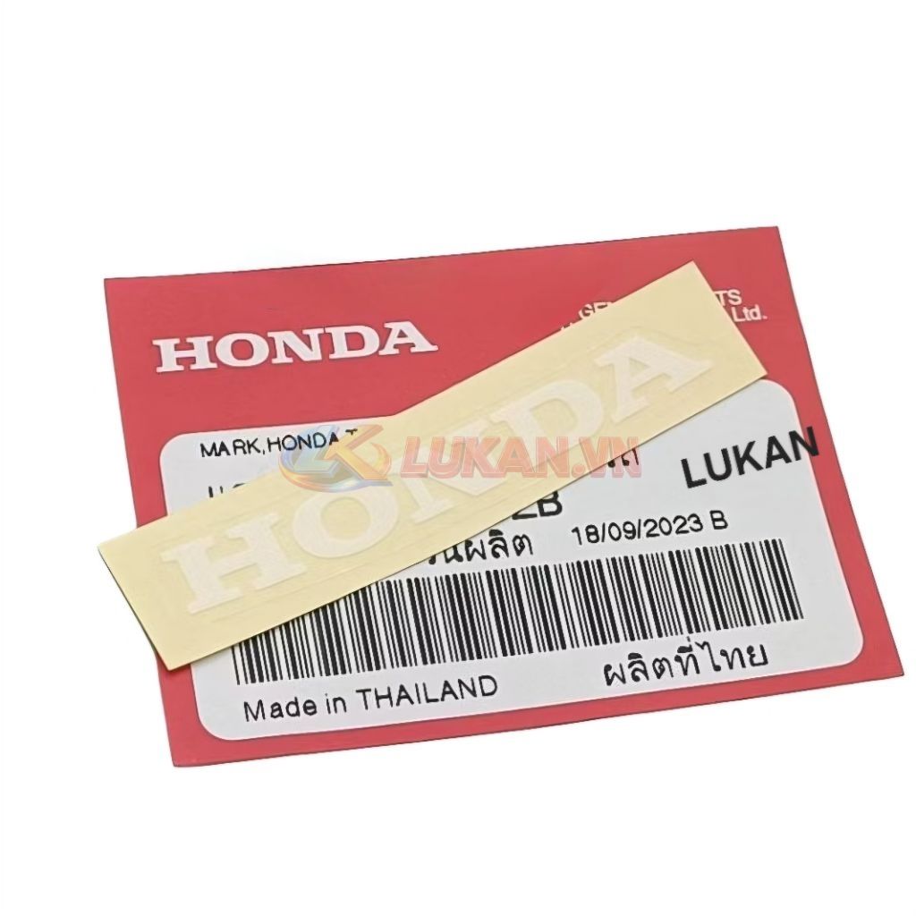 Tem dán nhựa ốp đuôi rùa xe WAVE Thái.... Trắng zin chính hãng 87110-KRS-950ZB - Ảnh 3