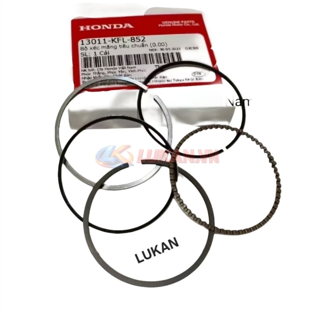 Bộ bạc, xéc măng piston xe DREAM, WAVE, FUTURE... zin Honda 13011-KFL-852 - Ảnh 2