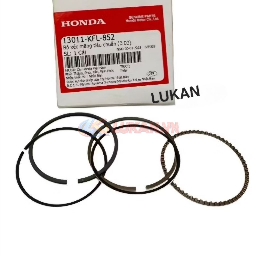 Bộ bạc, xéc măng piston xe DREAM, WAVE, FUTURE... zin Honda 13011-KFL-852