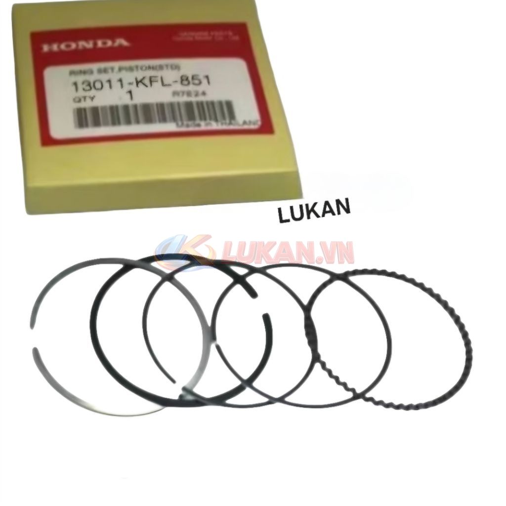 Bộ bạc, xéc măng piston xe DREAM, WAVE, FUTURE... zin Honda 13011-KFL-852 - Ảnh 3