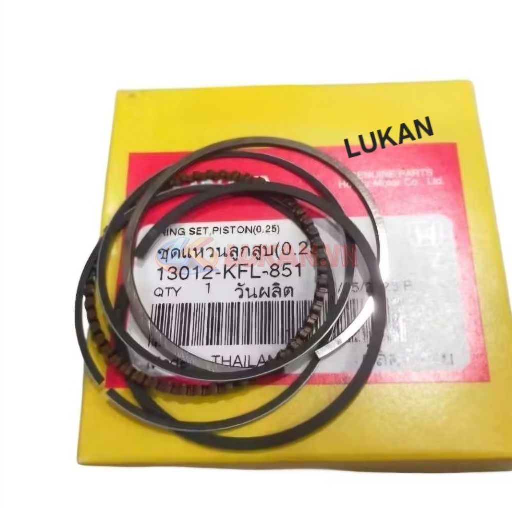 Bộ bạc, xéc măng piston xe DREAM, WAVE, FUTURE... zin Honda 13011-KFL-852 - Ảnh 4
