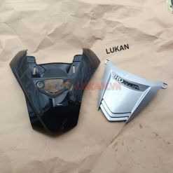 Bộ nhựa ốp mặt nạ trước 2 tầng WAVE A, RS, S100...  Đen bạc zin