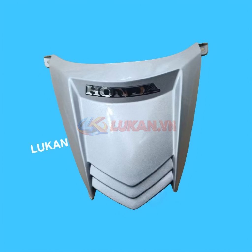 Nhựa ốp mặt nạ trước nhỏ 2 tầng WAVE A, RS, S100... Bạc zin Honda - Ảnh 2