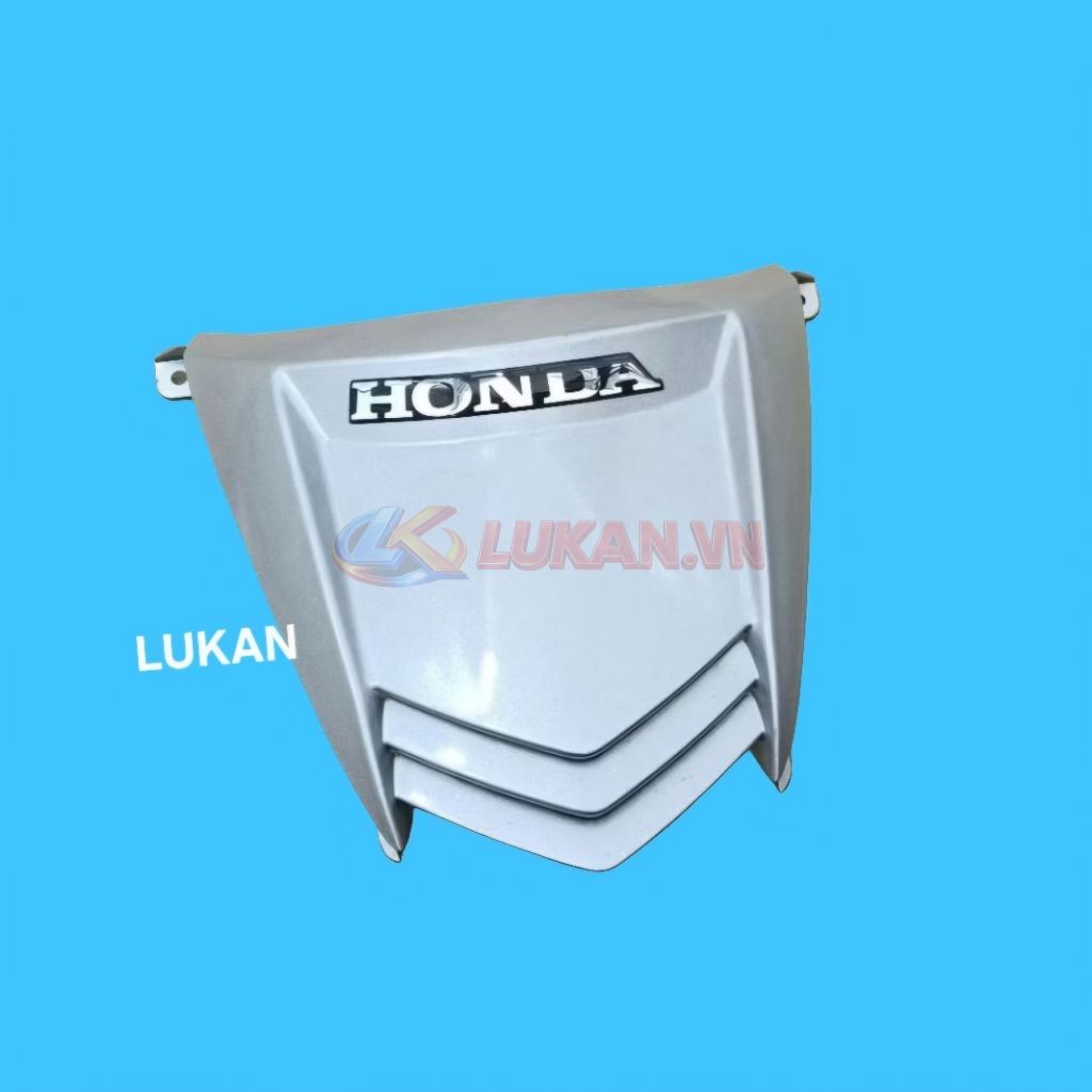 Nhựa ốp mặt nạ trước nhỏ 2 tầng WAVE A, RS, S100... Bạc zin Honda - Ảnh 3