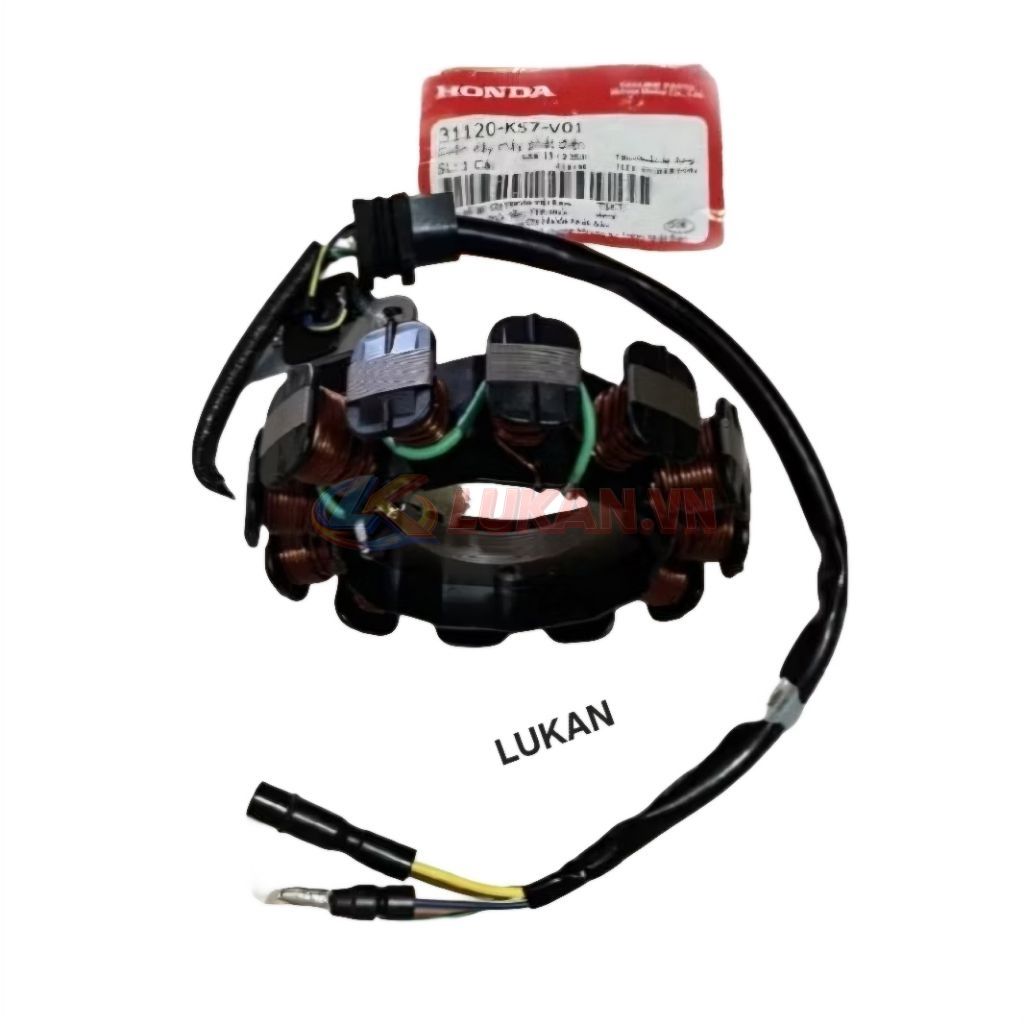 Cuộn lửa máy phát điện xe WAVE BLADE 110 zin Honda 31120-K57-V01 - Ảnh 4