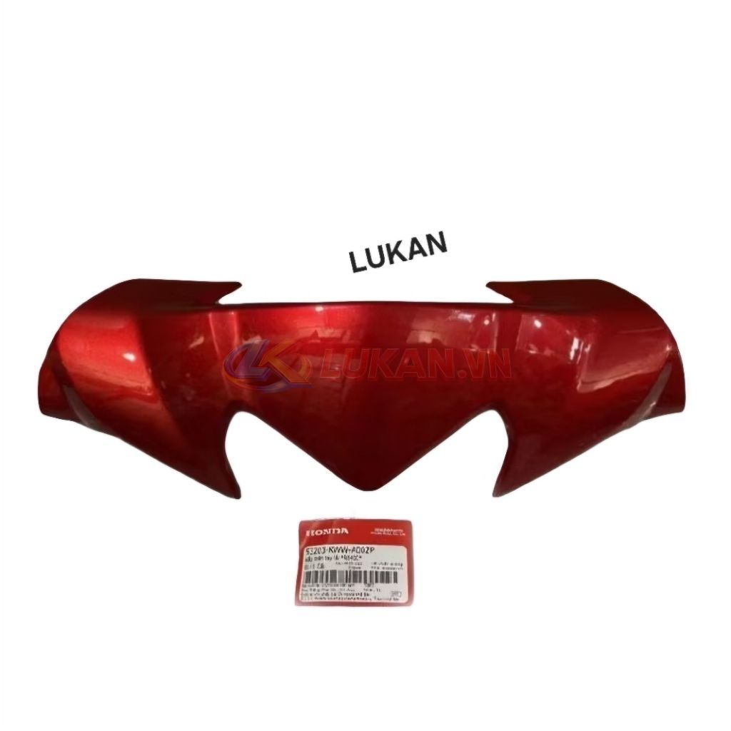 Nắp nhựa đầu đèn, ốp trên tay láy WAVE S110, RSX.... Đỏ bóng zin Honda 53203-KWW-A00ZP - Ảnh 3