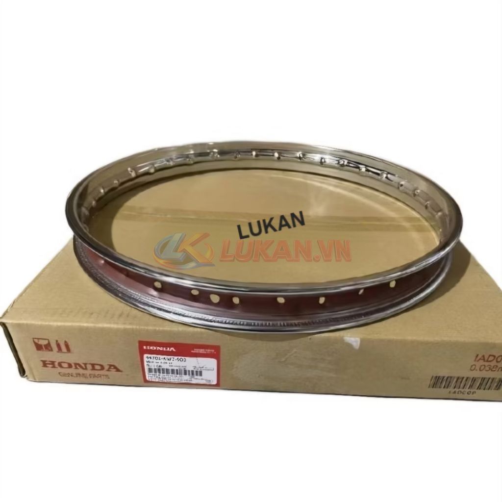 Vành, niềng bánh trước xe WAVE Thái, ZX.... zin Honda 120/17 - Ảnh 2