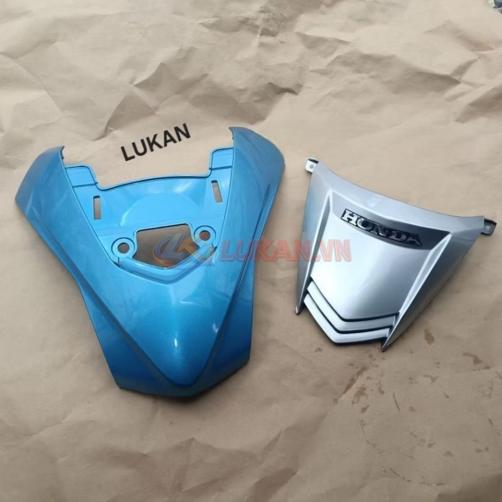 Bộ nhựa ốp mặt nạ trước 2 tầng WAVE A, RS, S100.... Xanh ngọc zin Honda - Ảnh 2