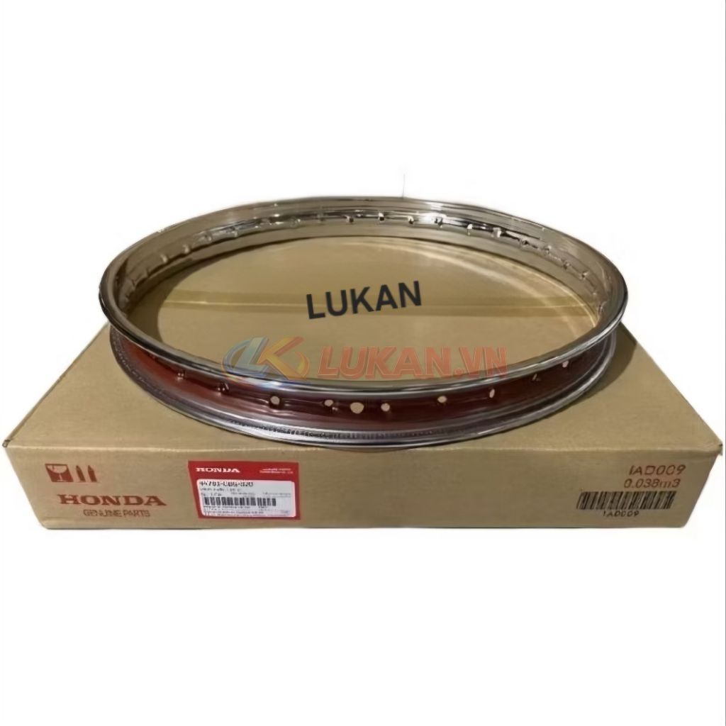 Vành, niềng bánh trước xe DREAM, WAVE ALPHA, ZX... zin Honda 1.20/17 - Ảnh 2