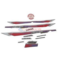 Bộ tem dán xe DREAM Lùn ASTREA đỏ cao cấp