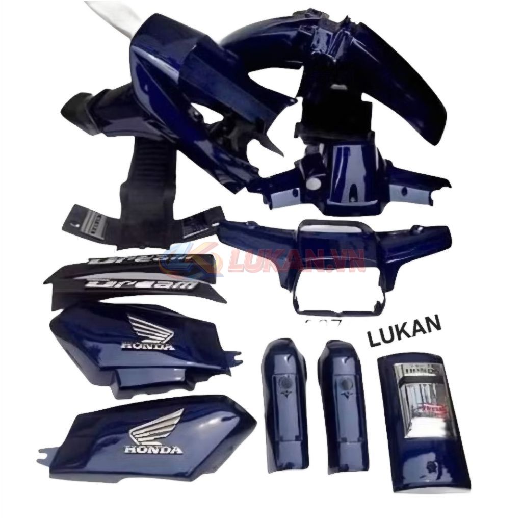Bộ nhựa dàn áo, võ xe DREAM Xanh mực chất lượng - Ảnh 4