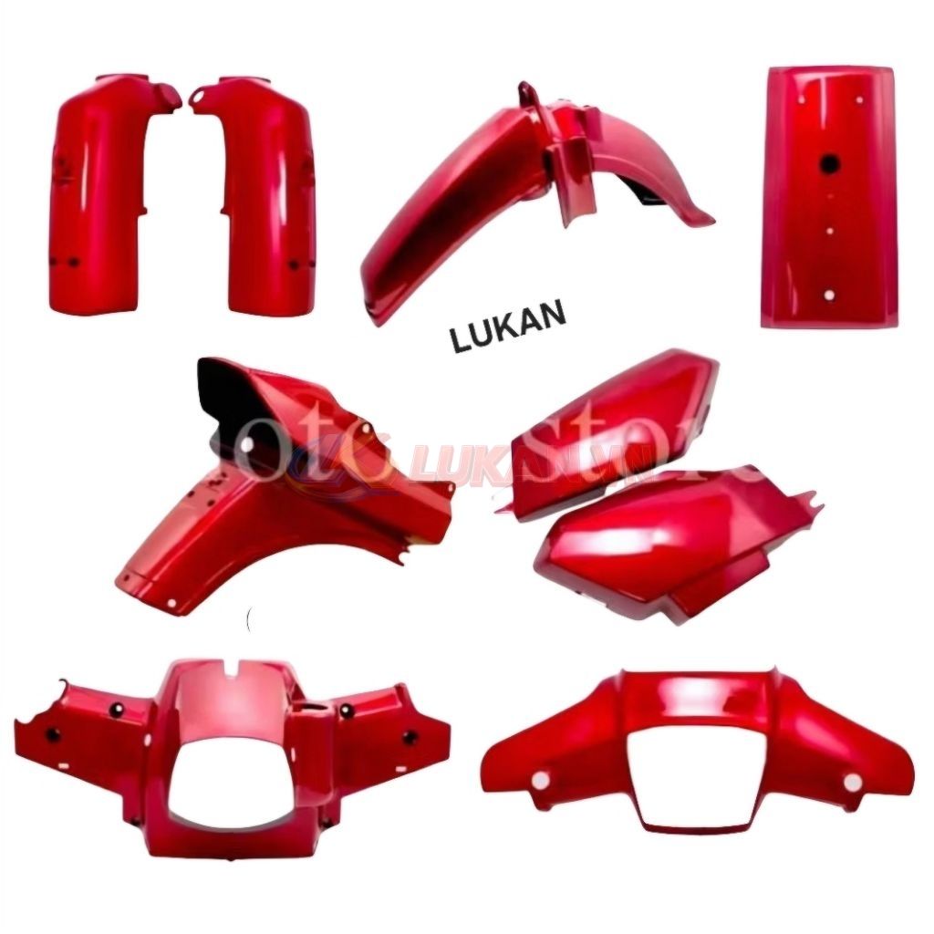 Bộ nhựa dàn áo, võ xe DREAM Đỏ đô chất lượng cao - Ảnh 2