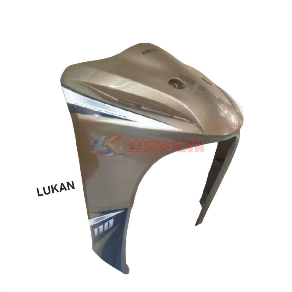 Nhựa ốp mặt nạ trước xe WAVE S110, RS 110.... Vàng đồng zin Honda - Ảnh 2
