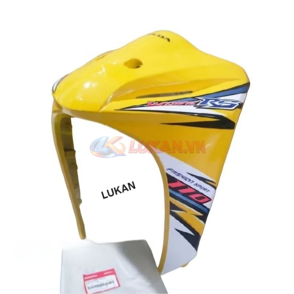 Nhựa ốp võ mặt nạ trước WAVE S110, RS 110.... Vàng zin Honda - Ảnh 5