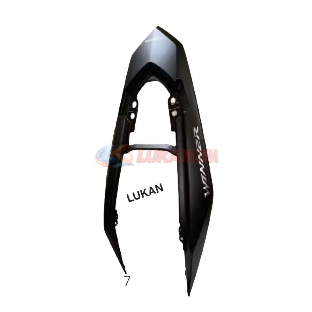 Nhựa chữ V, võ ốp thân sườn WINNER V1 Đen mờ, nhám zin Honda - Ảnh 2
