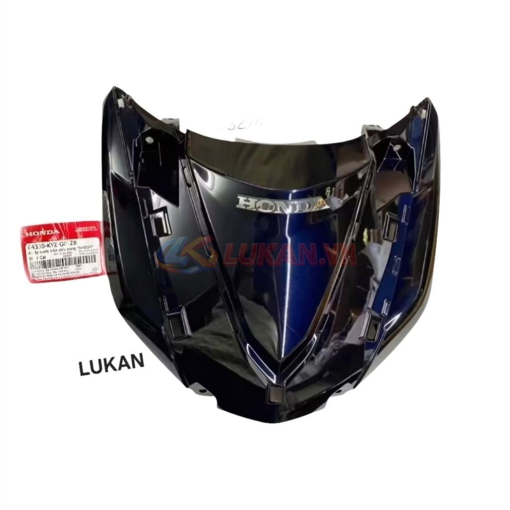Nhựa, ốp mặt nạ trước xe FUTURE MẬP 125 Đen bóng zin Honda 64330-KYZ-G01ZB - Ảnh 4