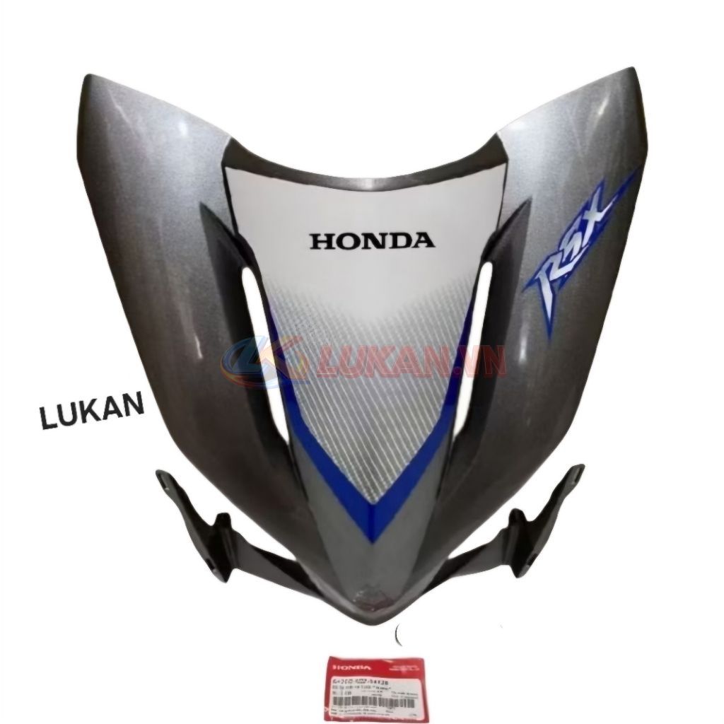 Nhựa ốp mặt nạ trước WAVE RSX 2012.... Xám siêu nhân zin Honda - Ảnh 3