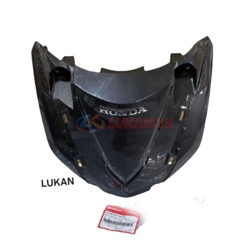 Nhựa ốp mặt nạ trước xe FUTURE MẬP 125 Xám chuột zin Honda