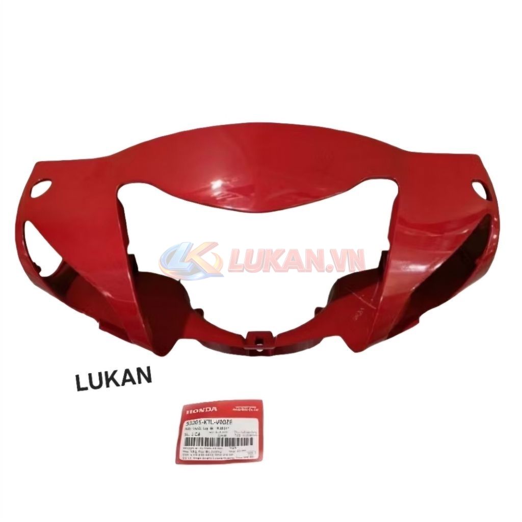 Nhựa ốp võ đầu đèn trước WAVE A, ALPHA 100 Đỏ đô zin Honda 53205-KTL-V90ZE - Ảnh 3