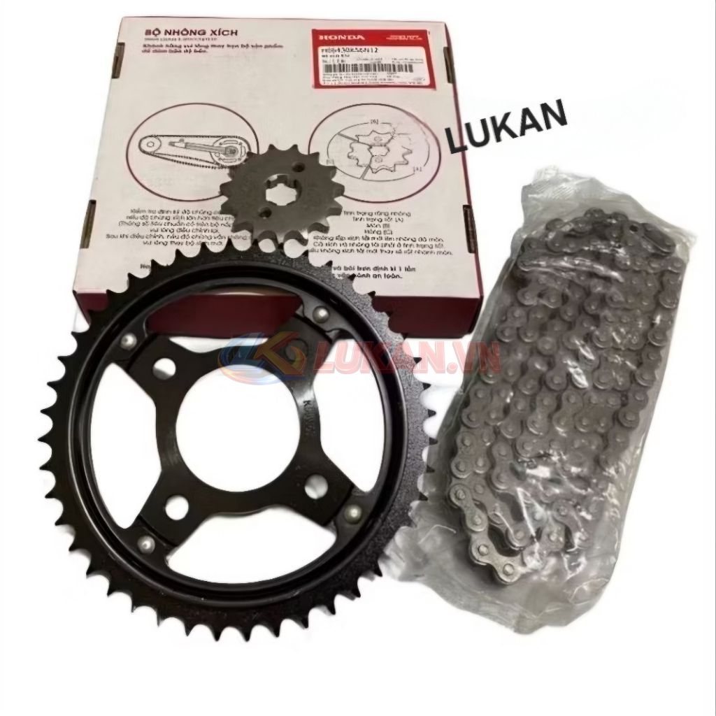 Bộ nhông sên dĩa, xích tải xe WINNER, RS 150.... zin Honda - Ảnh 4