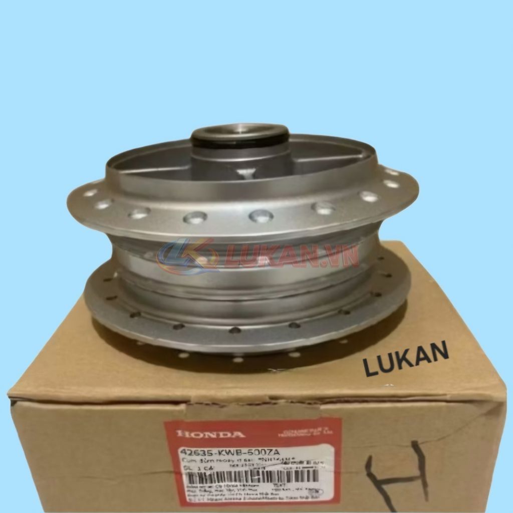 Đùm, moay ơ bánh lốp sau FUTURE MẬP, LED 125... zin Honda 62635-KWB-600ZA - Ảnh 4
