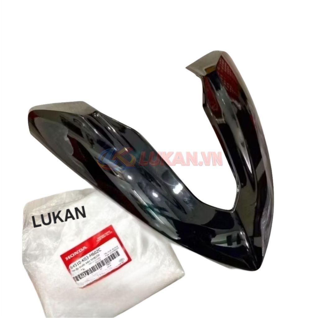 Nhựa chữ V, ốp mặt nạ trước WAVE RSX 2014-2020.... Đen bóng zin 64510-K03-M60ZB - Ảnh 4