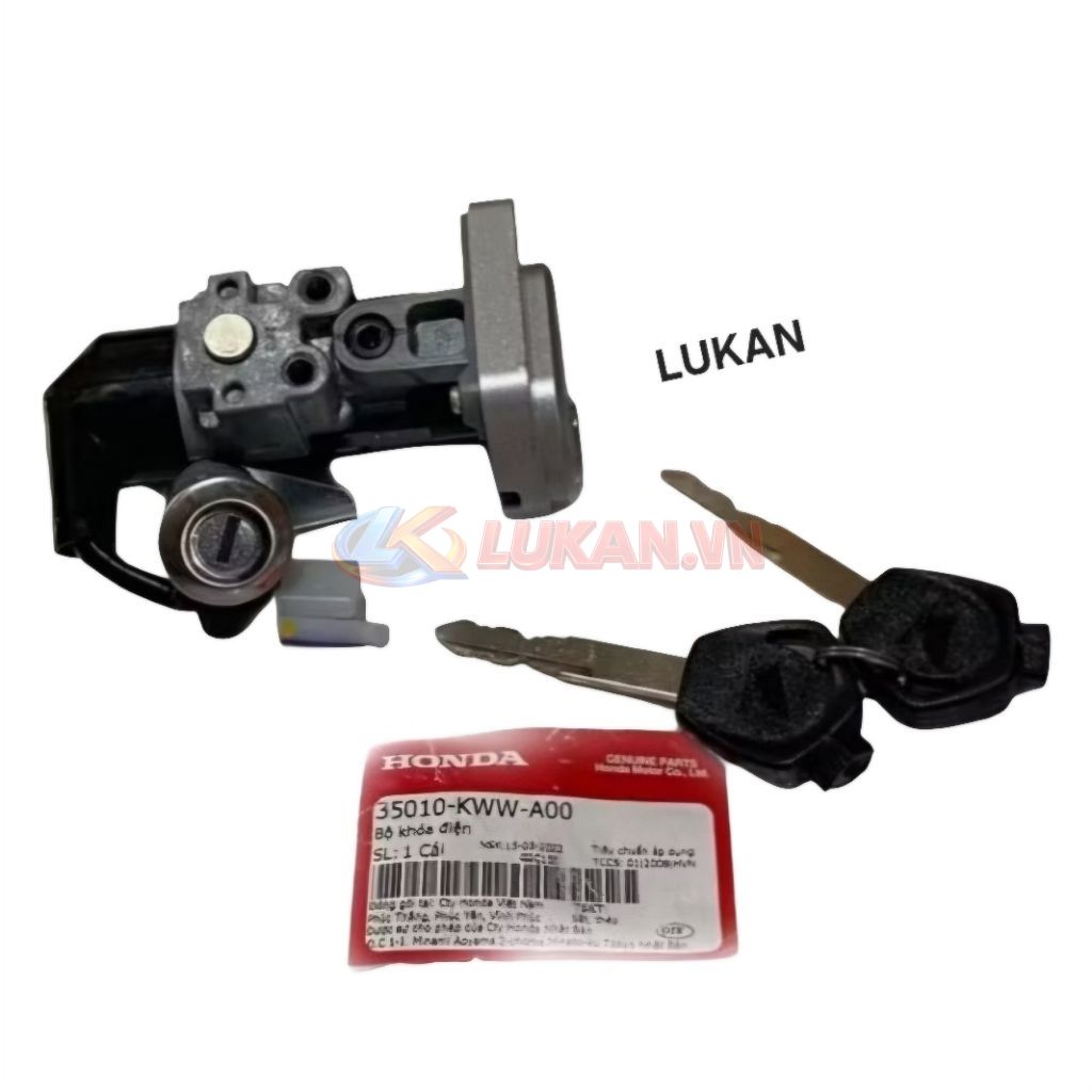Bộ ổ khóa công tắc điện xe WAVE RSX 2011.... zin chính hãng 35010-KWW-A00 - Ảnh 2