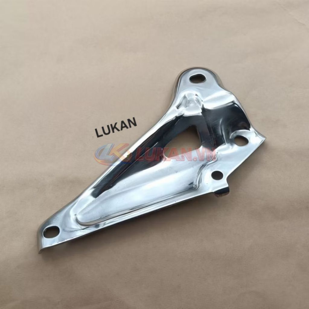 Pass treo, tai pô ống xã xe DREAM Thái xi trắng inox - Ảnh 3