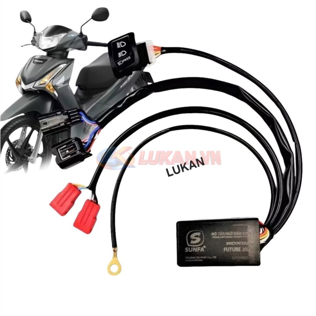 Bộ mạch chuyển đổi, nút tắt mở đèn FUTURE LED, WAVE 125.... passing, pha cos - Ảnh 2