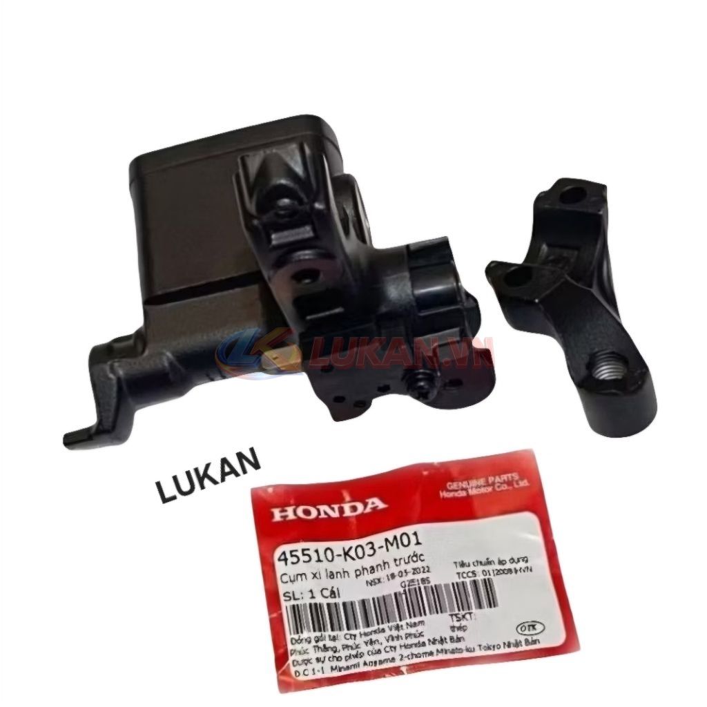 Cùm tay bình dầu phanh đĩa, thắng trước WAVE RSX, BLADE... zin Honda 45510-K03-M01 - Ảnh 4