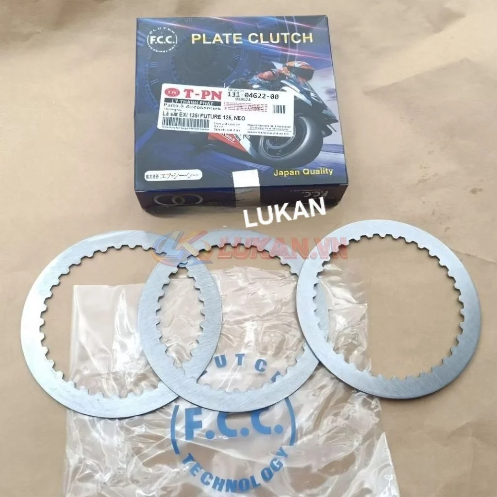 Bộ 3 lá sắt nồi côn, ly hợp FUTURE 2, NEO, LED 125.... chính hãng FCC - Ảnh 3