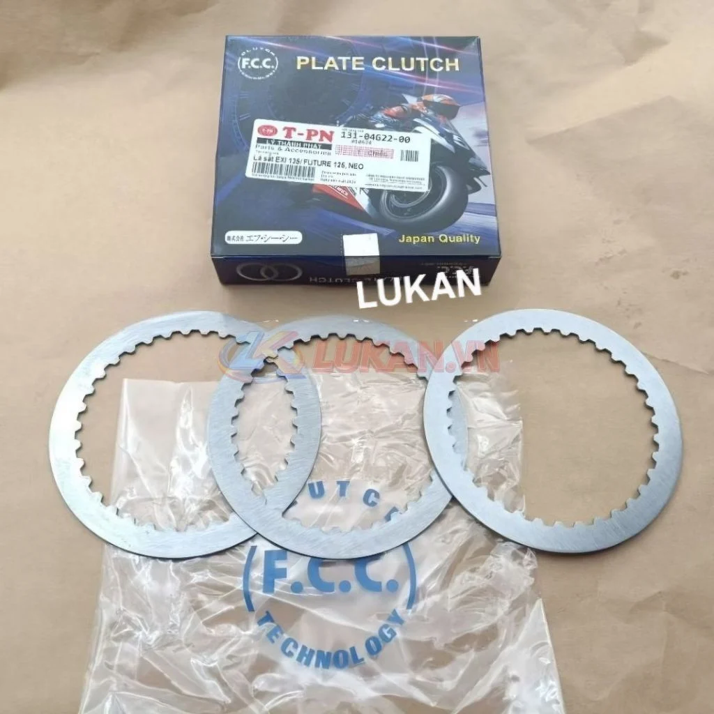 Bộ 3 lá sắt nồi côn, ly hợp FUTURE 2, NEO, LED 125.... chính hãng FCC - Ảnh 4