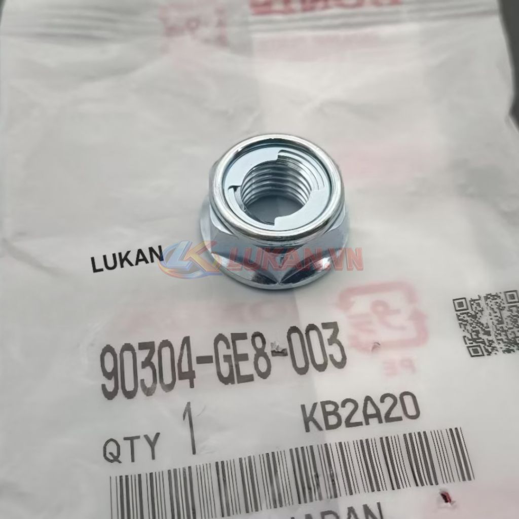 Ốc tán cổ, chảng ba tay lái DREAM, WAVE... 8mm zin Honda Japan 90304-GE8-003 - Ảnh 3