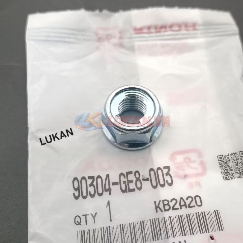 Ốc tán cổ, chảng ba tay lái DREAM, WAVE... 8mm zin Honda Japan 90304-GE8-003