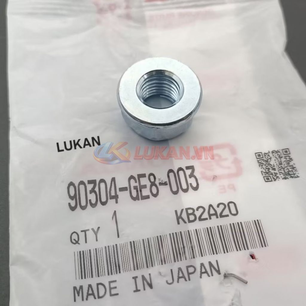 Ốc tán cổ, chảng ba tay lái DREAM, WAVE... 8mm zin Honda Japan 90304-GE8-003 - Ảnh 4