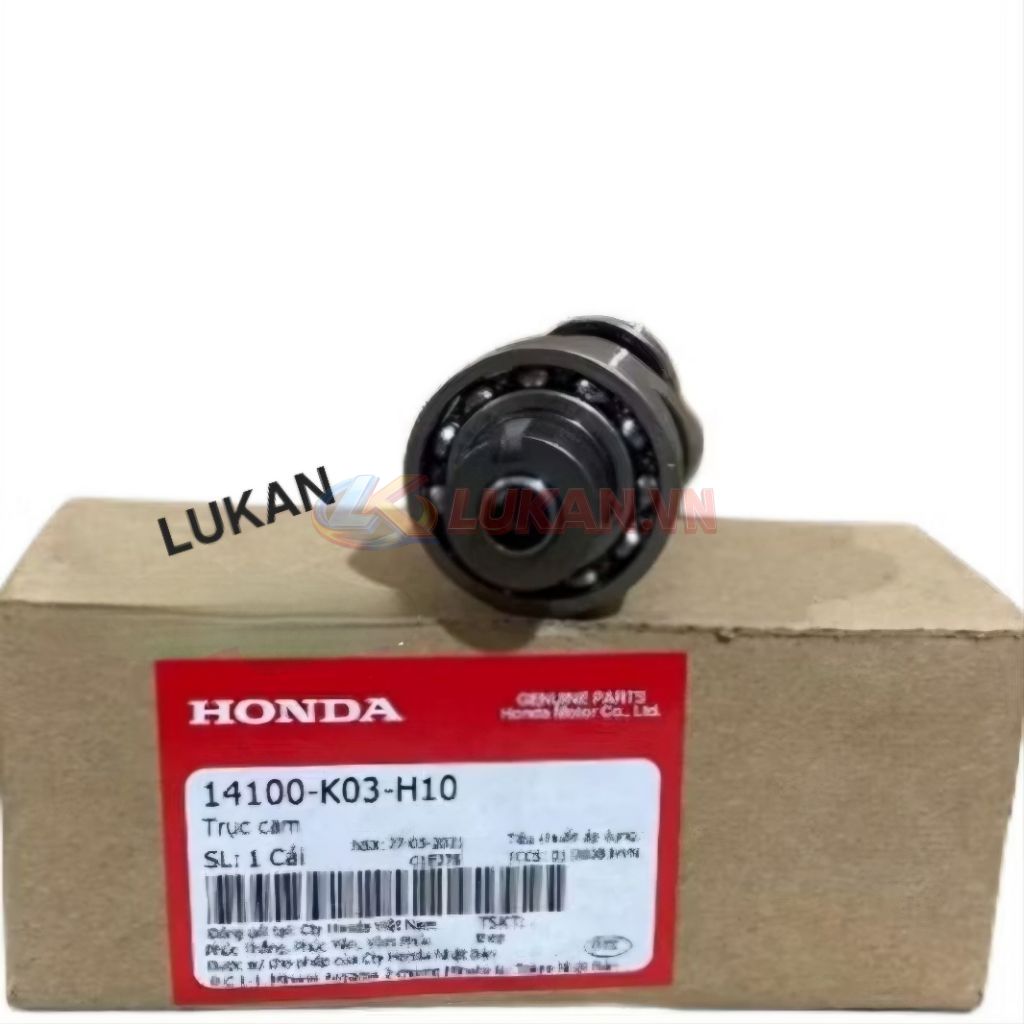 Trục cốt cam đầu quylat xe WAVE RSX 110 Fi zin chính hãng 14100-K03-H10, 14100-K90-V00 - Ảnh 2