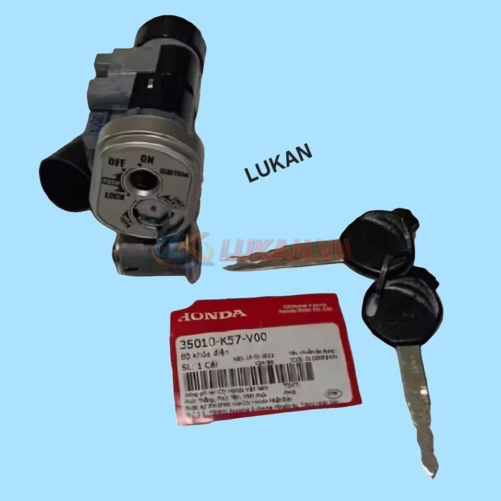 Bộ ổ khóa máy, công tắc điện WAVE BLADE 110... zin Honda 35010-K57-V00 - Ảnh 3