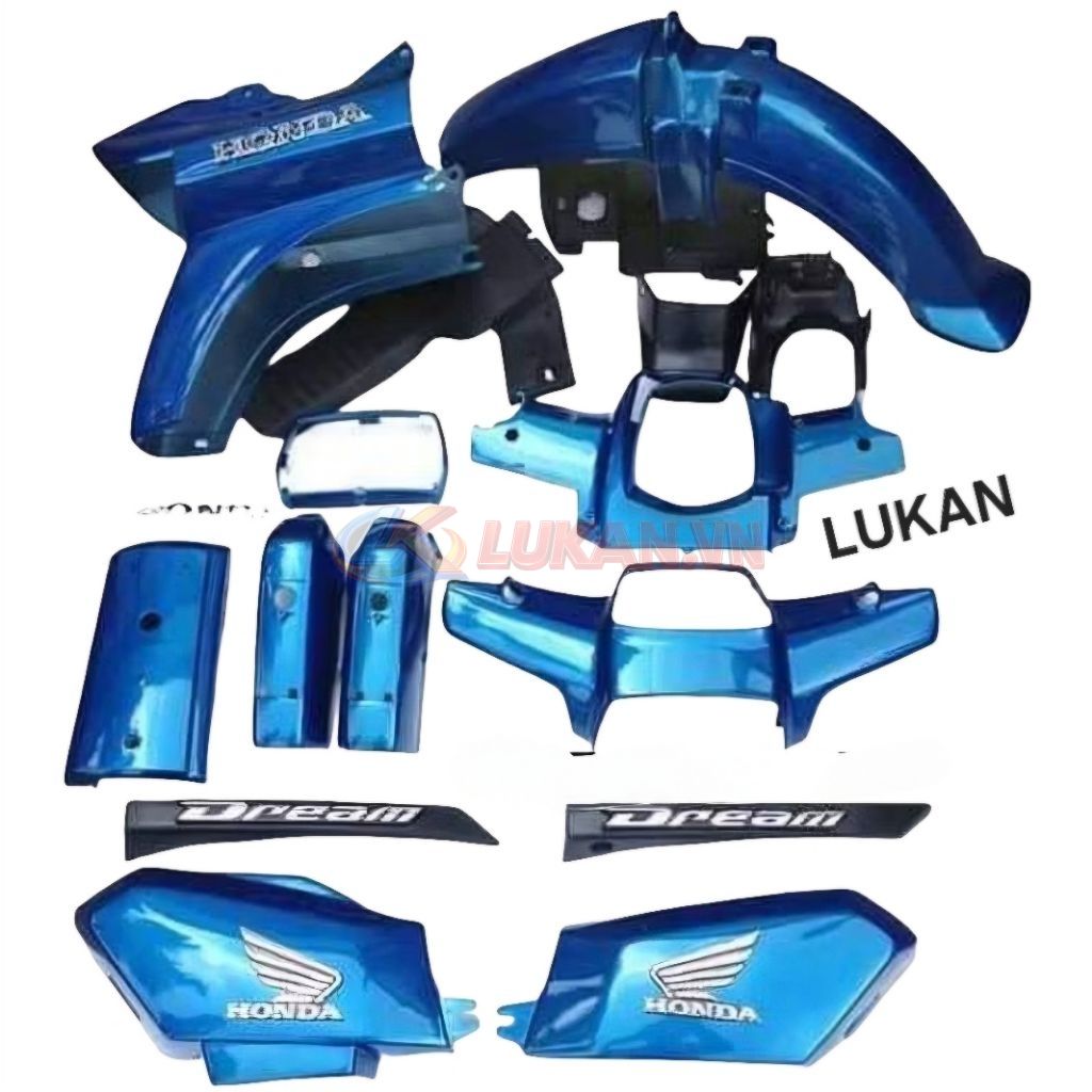 Bộ nhựa dàn áo, võ xe DREAM màu Xanh ngọc - Ảnh 4