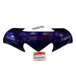 Ốp nhựa đầu đèn trước, nắp trên tay lái WAVE S110, RSX... Xanh tím, mực zin
