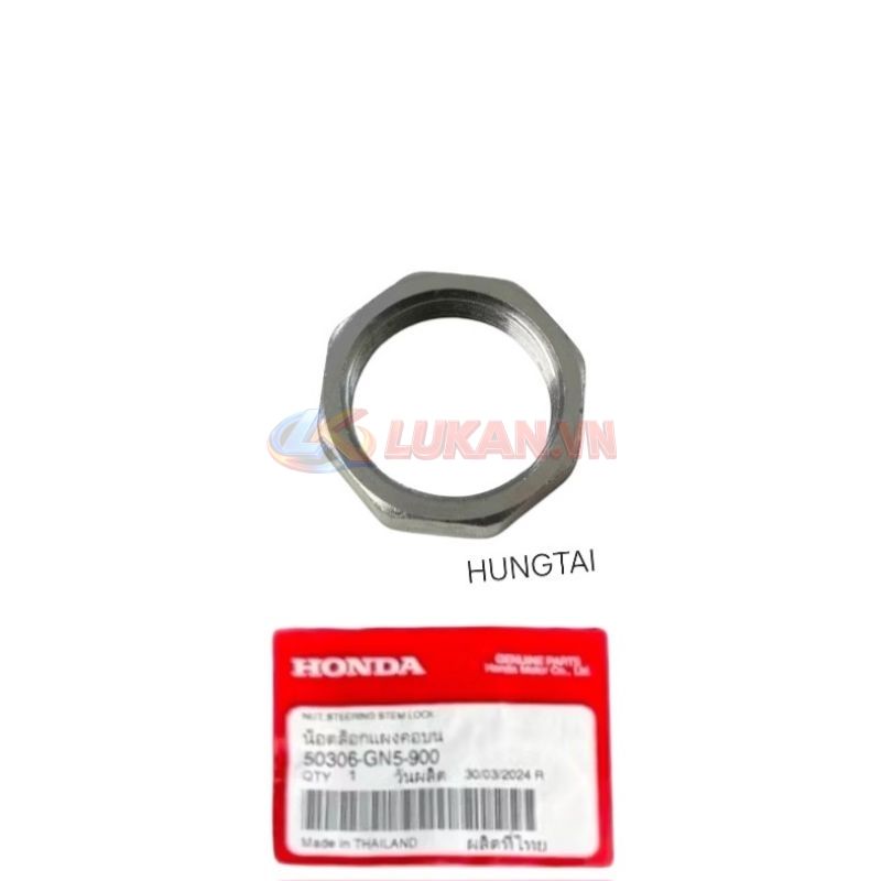 Bộ ốc tán cổ, chảng ba tay lái DREAM, WAVE, FUTURE... zin Honda Thái 50306-GN5-900, 53220-GN5-850 - Ảnh 2