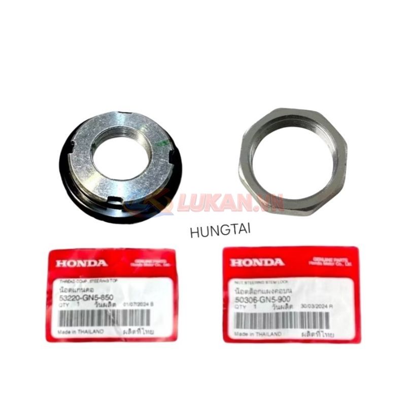 Bộ ốc tán cổ, chảng ba tay lái DREAM, WAVE, FUTURE... zin Honda Thái 50306-GN5-900, 53220-GN5-850 - Ảnh 3