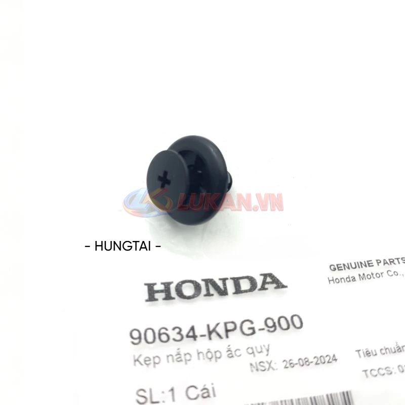 Ốc vít nhựa, kẹp nắp hộp bình ắc quy WAVE, FUTURE 125... zin Honda 90634-KPG-900 - Ảnh 3