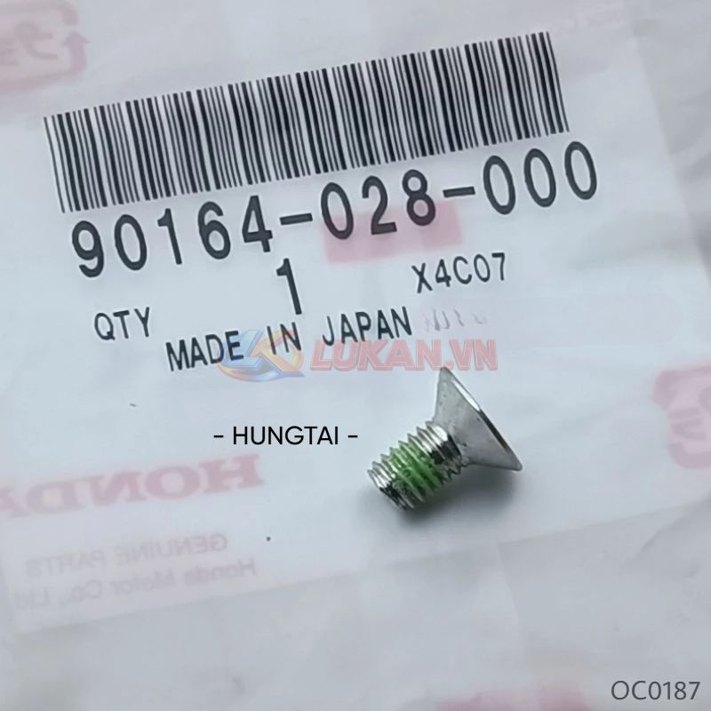 Ốc ổ khóa, công tắc máy WAVE Thái, ALPHA, RS, FUTURE.... zin Japan vít 6x12 - Ảnh 3
