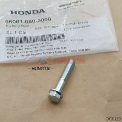 Ốc thùng đồ, hộp cốp bình ắc quy WAVE, FUTURE 125... zin bu lông 6x30 96001-060-3000