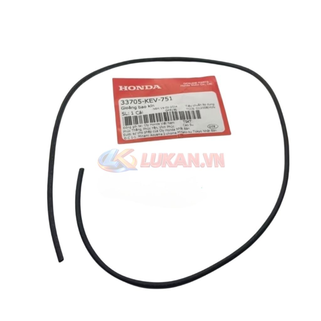 Gioăng, sin cao su chụp nắp võ đèn hậu WAVE Thái, ALPHA, ZX... zin Honda 33705-KEV-751 - Ảnh 2