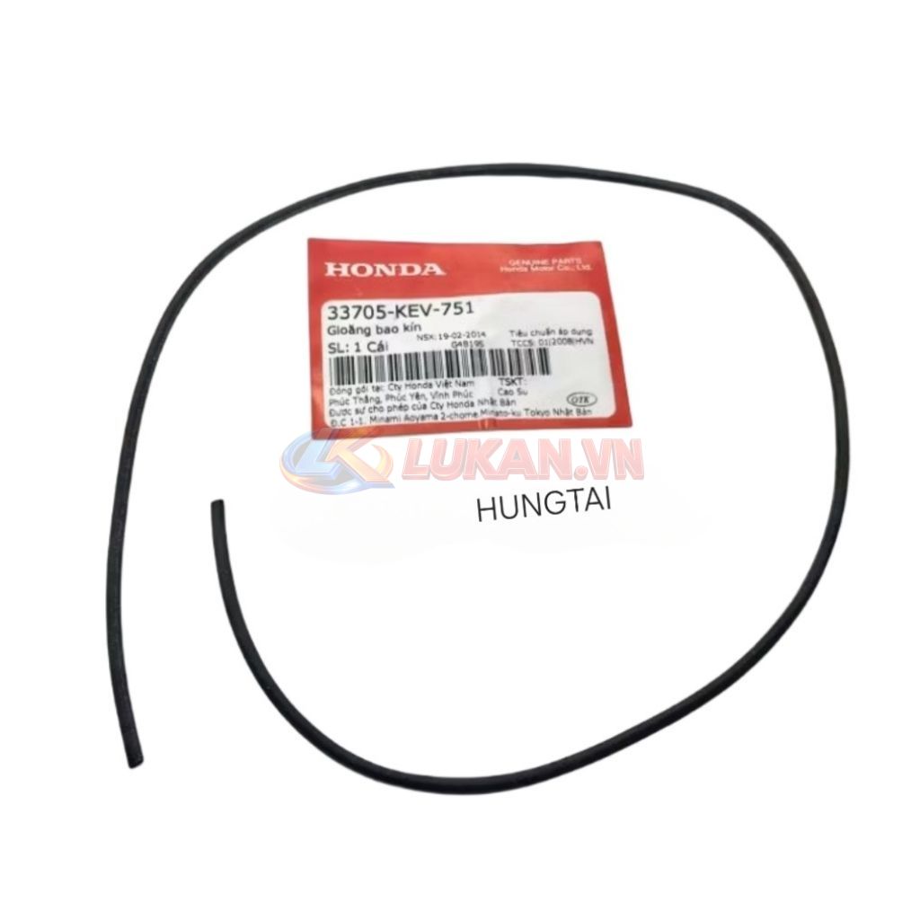 Gioăng, sin cao su chụp nắp võ đèn hậu WAVE Thái, ALPHA, ZX... zin Honda 33705-KEV-751 - Ảnh 3