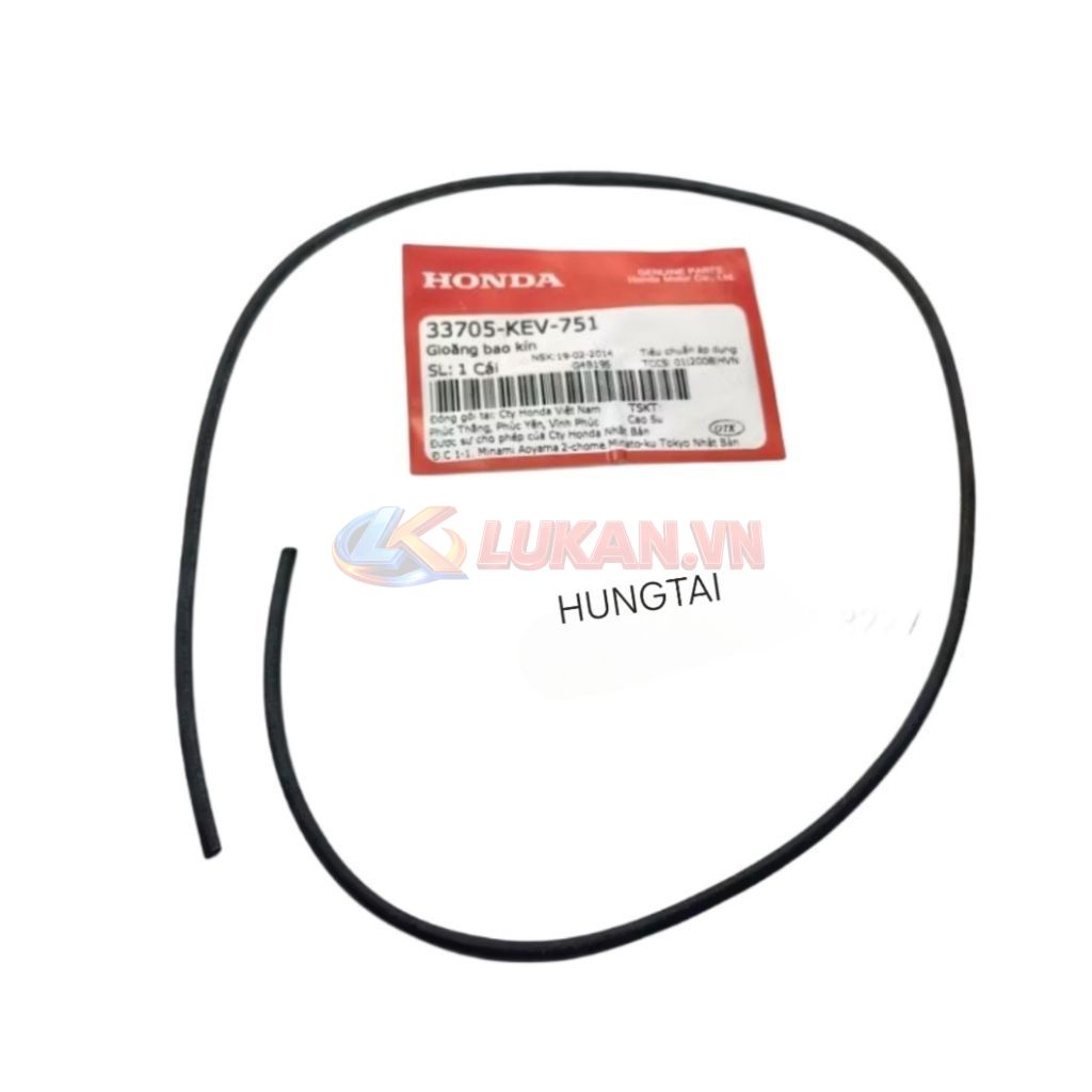 Gioăng, sin cao su chụp nắp võ đèn hậu WAVE Thái, ALPHA, ZX... zin Honda 33705-KEV-751 - Ảnh 4