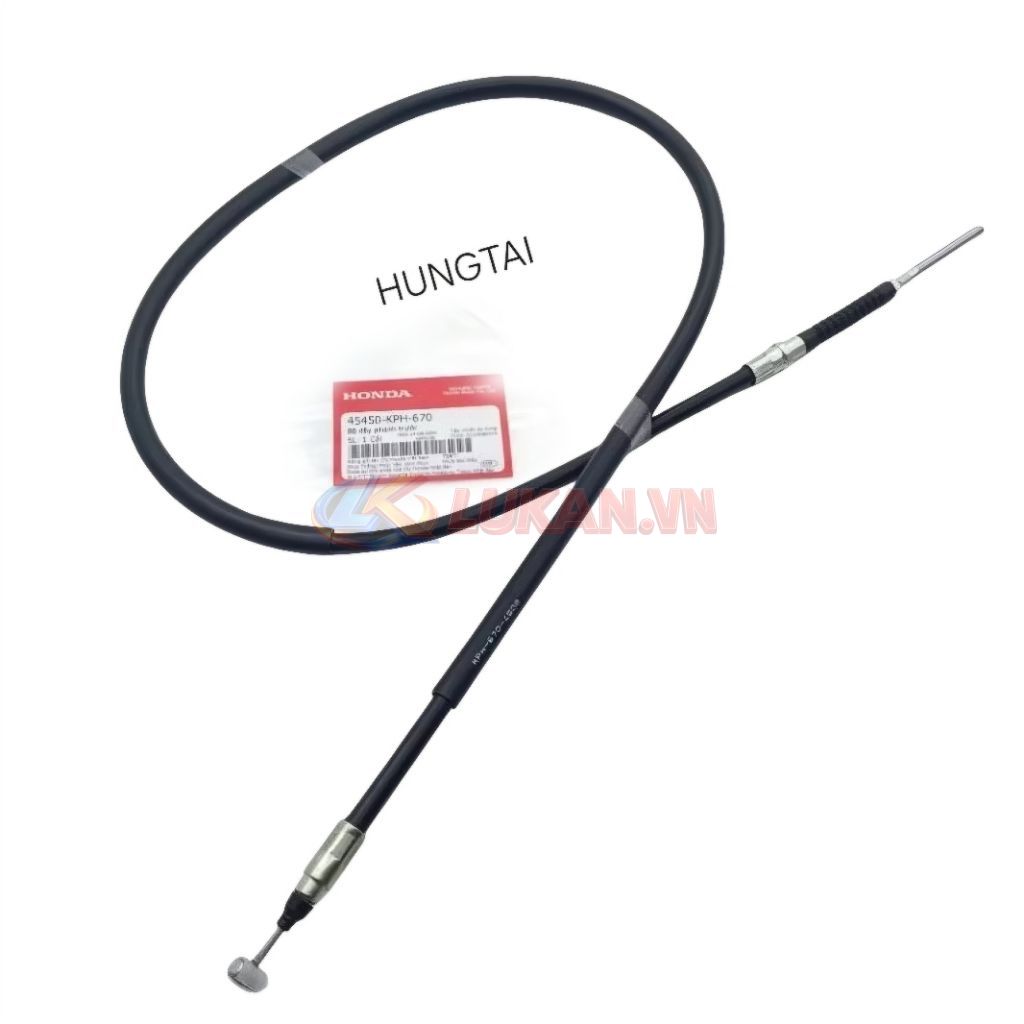 Sợi dây thắng, phanh đùm trước xe WAVE A, ALPHA 100... zin Honda 45450-KPH-670