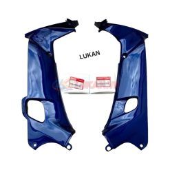Cặp nhựa bửng cánh yếm trong WAVE ALPHA đời đầu Xanh mực zin Honda